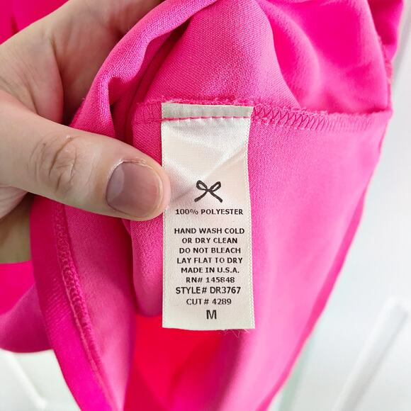 The Impeccable Pig Neon Pink Sheath Dress - Picture 3 of 7